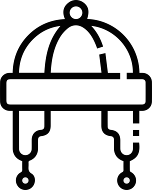 Şapka simgesi vektör çizimi