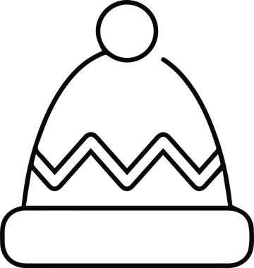 Şapka simgesi vektör çizimi