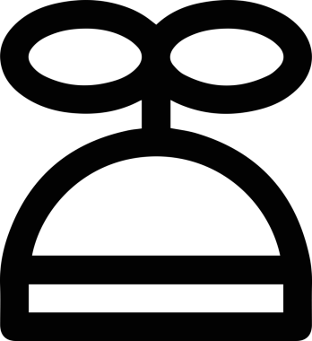 Şapka simgesi vektör çizimi