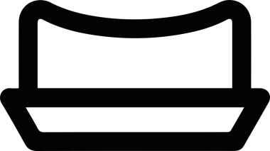 Şapka simgesi vektör çizimi