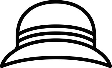 Şapka simgesi vektör çizimi