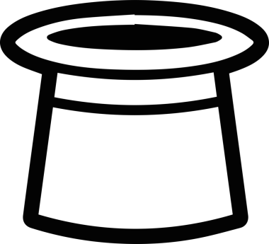 Şapka simgesi vektör çizimi