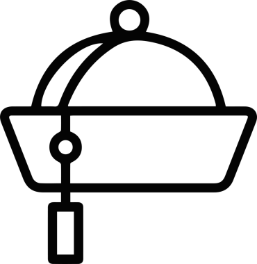 Şapka simgesi vektör çizimi