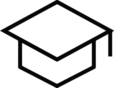 Şapka simgesi vektör çizimi