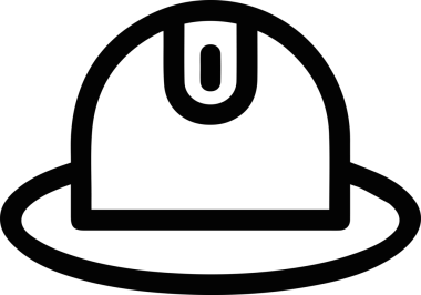 Şapka simgesi vektör çizimi