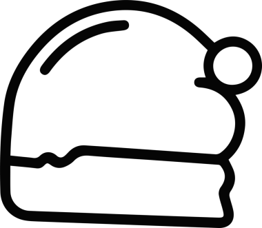 Şapka simgesi vektör çizimi