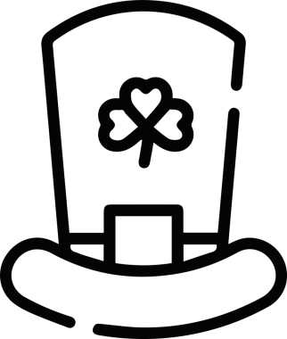 Şapka simgesi vektör çizimi