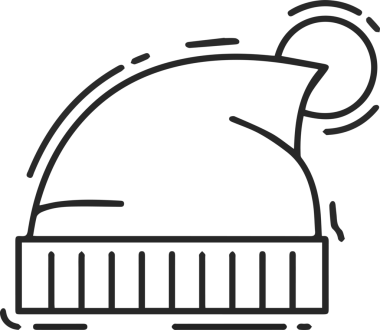 Şapka simgesi vektör çizimi