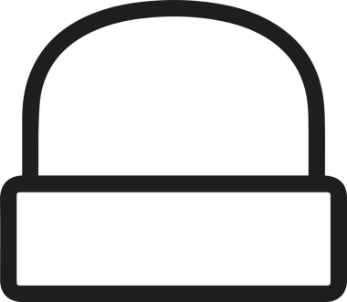 Şapka simgesi vektör çizimi