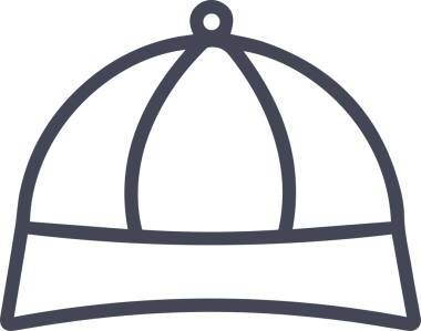 Şapka simgesi vektör çizimi