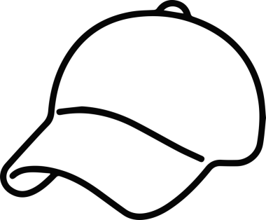 Şapka simgesi vektör çizimi