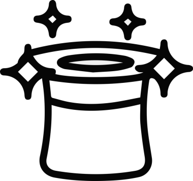 Şapka simgesi vektör çizimi