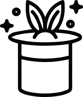 Şapka simgesi vektör çizimi