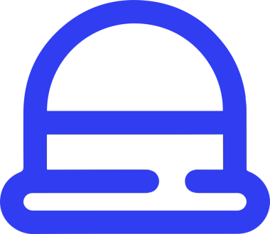 Şapka simgesi vektör çizimi