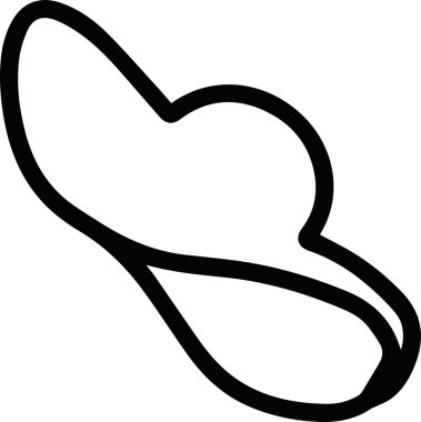 Şapka simgesi vektör çizimi