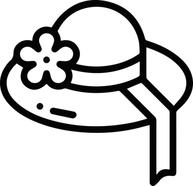 Şapka simgesi vektör çizimi