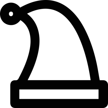 Şapka simgesi vektör çizimi