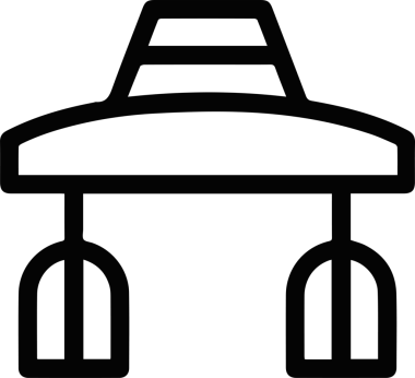 Şapka simgesi vektör çizimi