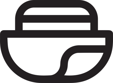 Şapka simgesi vektör çizimi