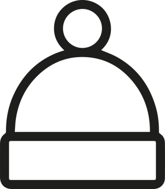 Şapka simgesi vektör çizimi