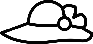 Şapka simgesi vektör çizimi