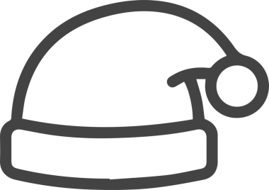 Şapka simgesi vektör çizimi