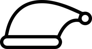 Şapka simgesi vektör çizimi