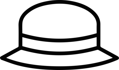 Şapka simgesi vektör çizimi