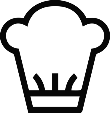 Şapka simgesi vektör çizimi