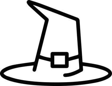 Şapka simgesi vektör çizimi