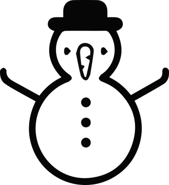 Şapka simgesi vektör çizimi