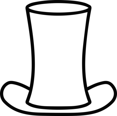 Şapka simgesi vektör çizimi