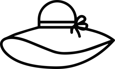 Şapka simgesi vektör çizimi