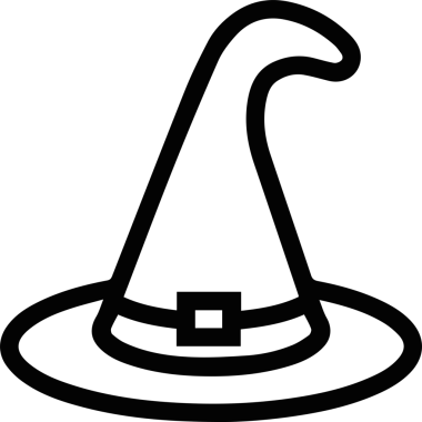 Şapka simgesi vektör çizimi