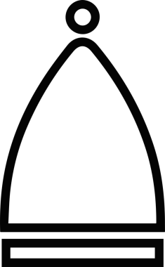 Şapka simgesi vektör çizimi