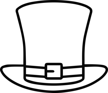 Şapka simgesi vektör çizimi