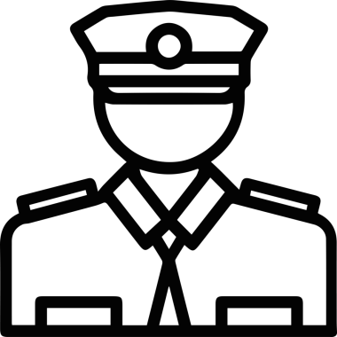 Şapka simgesi vektör çizimi