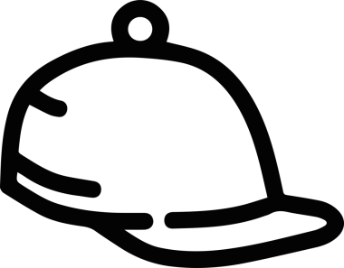 Şapka simgesi vektör çizimi