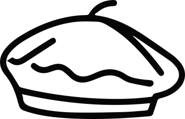 Şapka simgesi vektör çizimi