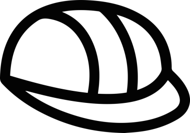 Şapka simgesi vektör çizimi