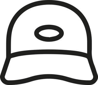 Şapka simgesi vektör çizimi