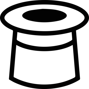 Şapka simgesi vektör çizimi