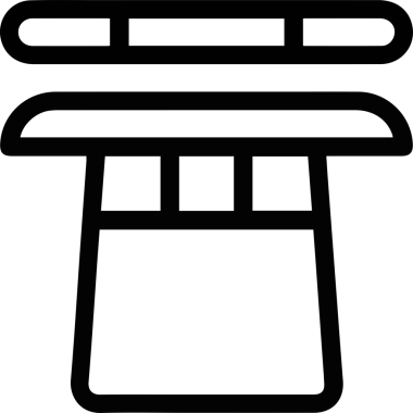 Şapka simgesi vektör çizimi