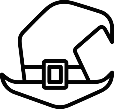 Şapka simgesi vektör çizimi