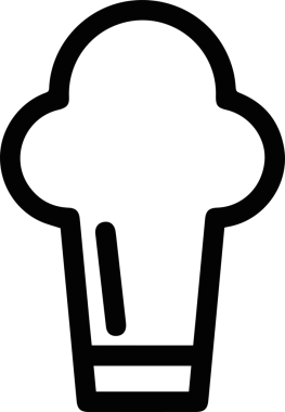 Şapka simgesi vektör çizimi