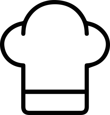 Şapka simgesi vektör çizimi