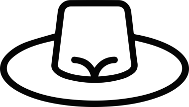 Şapka simgesi vektör çizimi