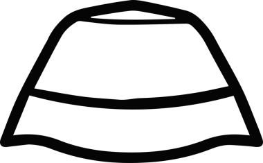 Şapka simgesi vektör çizimi