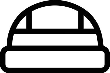 Şapka simgesi vektör çizimi