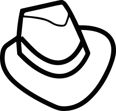 Şapka simgesi vektör çizimi